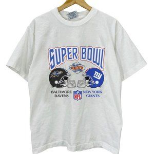 Vintage Superbowl 2008 Baltimore Ravens New York Giants Shirt retro tee